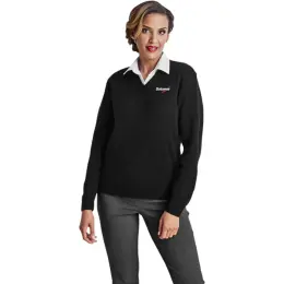 Ladies Heavyweight Ecuador V-Neck Jersey Model Image